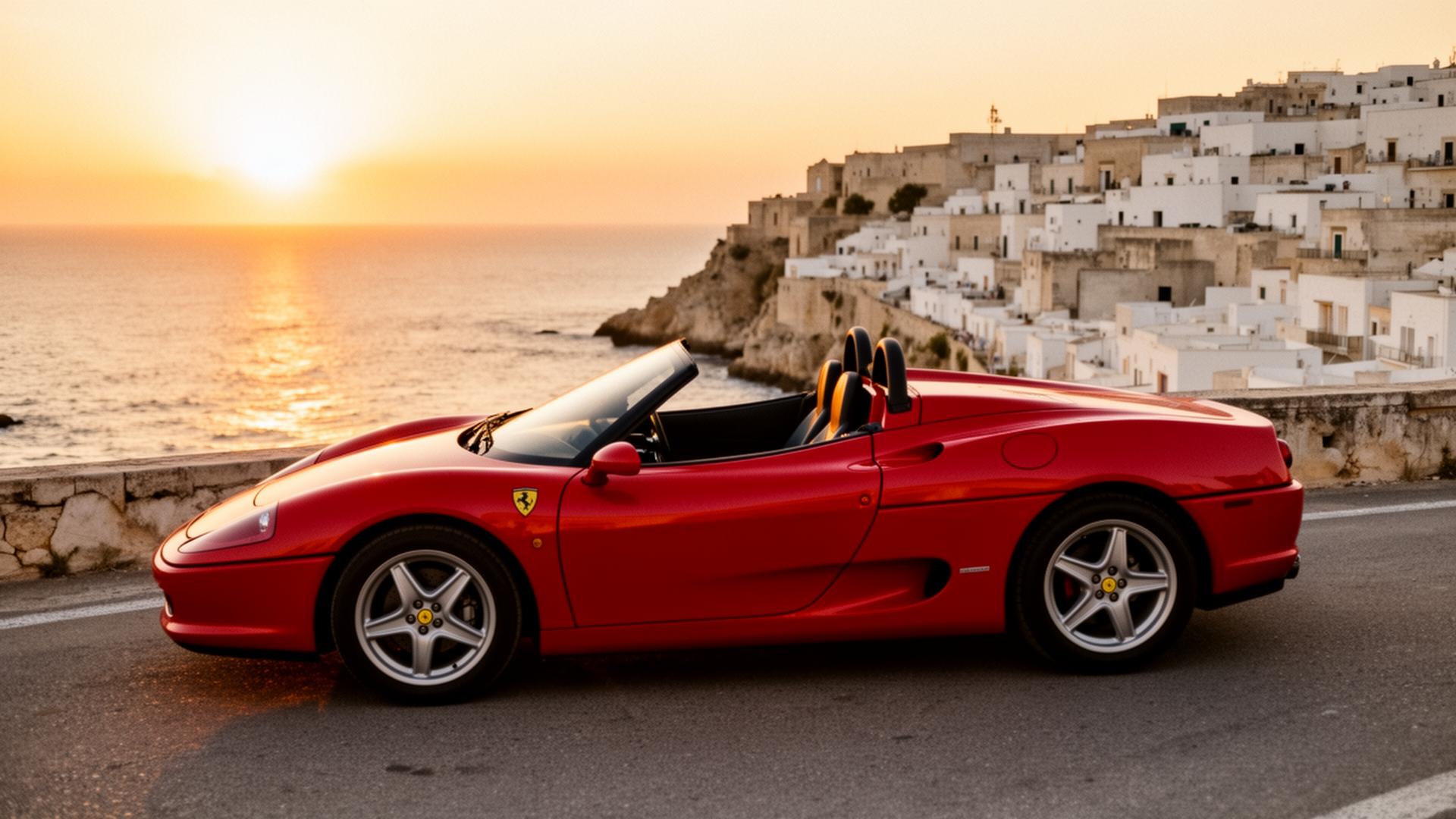 Vintage Ferrari Barchetta in Puglia