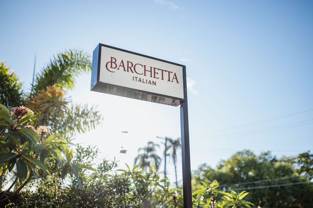 Barchetta Italian signage